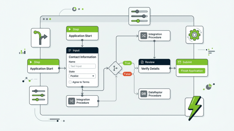 Salesforce OmniScript illustration