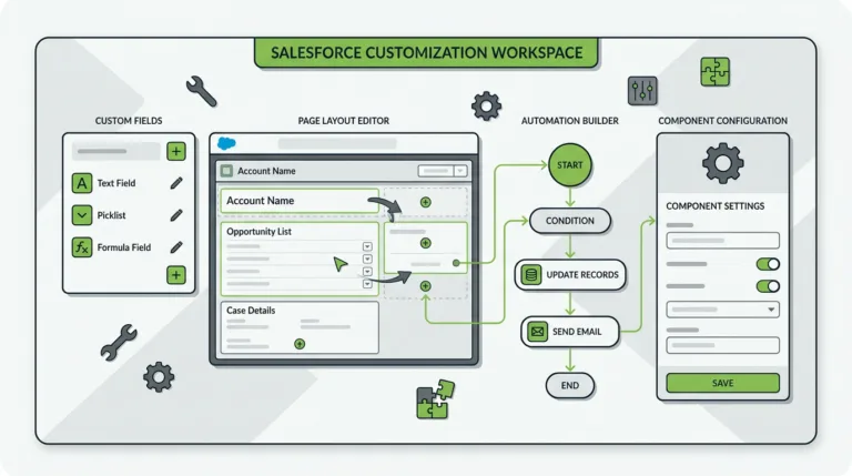 Salesforce customisation illustration